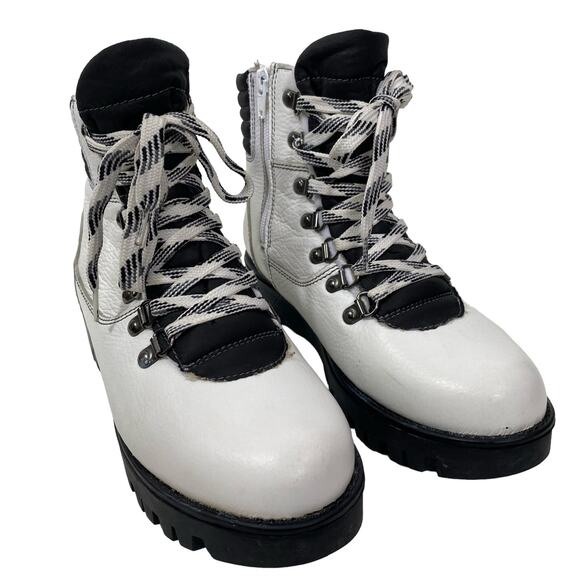 Bos. & Co. Gator Prima Fur Leather Boots Zip Up Ankle Ice Grip Insulated Size 37 - Picture 12 of 12